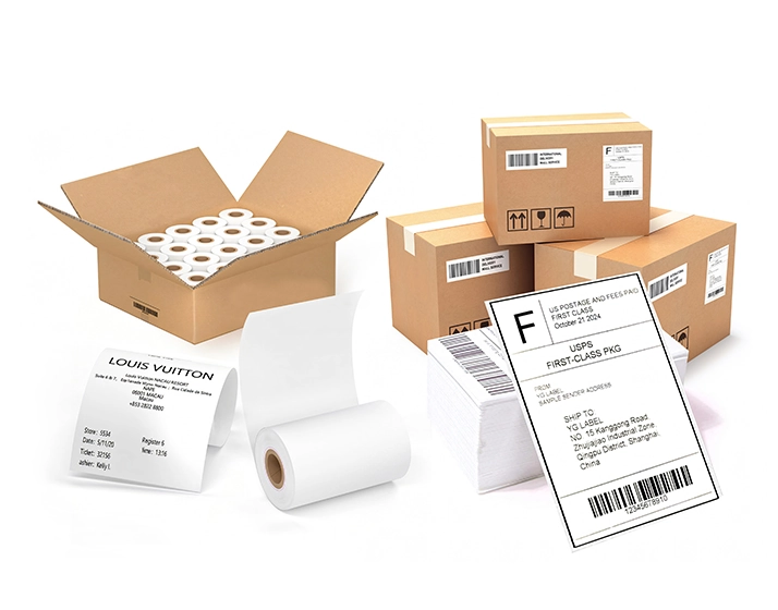 Self Adhesive Labels Thermal Receipt Paper & Logistic Shipping Label.webp